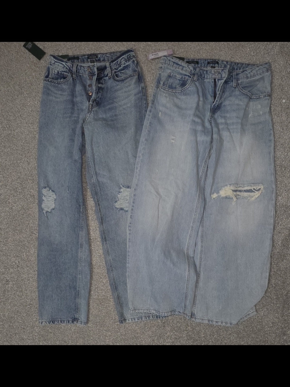 wild fable Light Blue Distressed Boyfriend Jeans